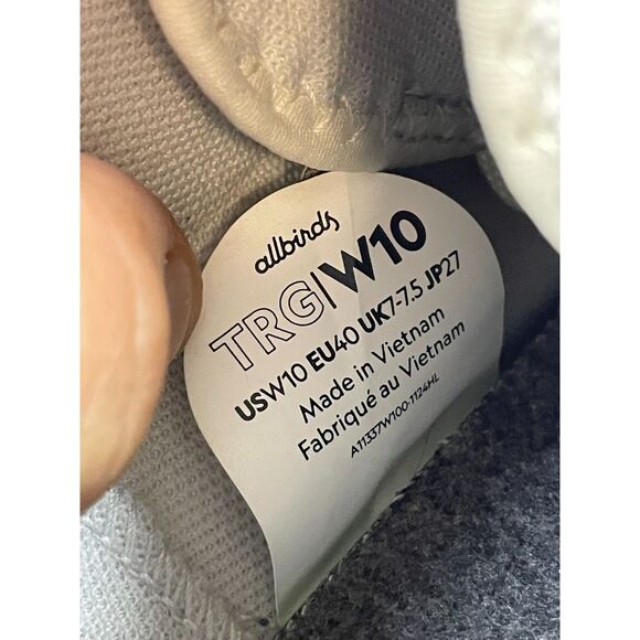 Allbirds Tree Runner Go Women's Sneaker Running Knit 10 White Athletic Shoes - Picture 8 of 11